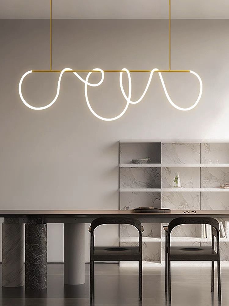 LED осветително тяло Nordic Golden Tube Линеен Еквивалент 350W с дистанционно