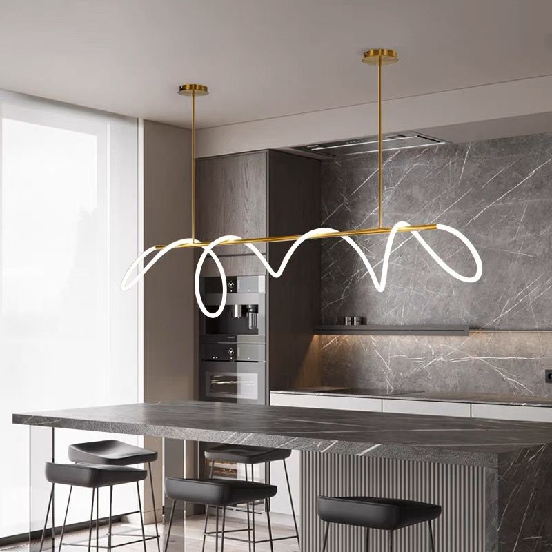LED осветително тяло Nordic Golden Tube Линеен Еквивалент 350W с дистанционно