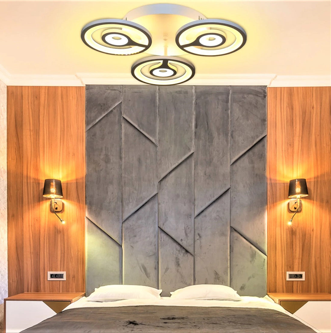 LED осветително тяло 96W MINI EYES с дистанционно, еквивалент 300W
