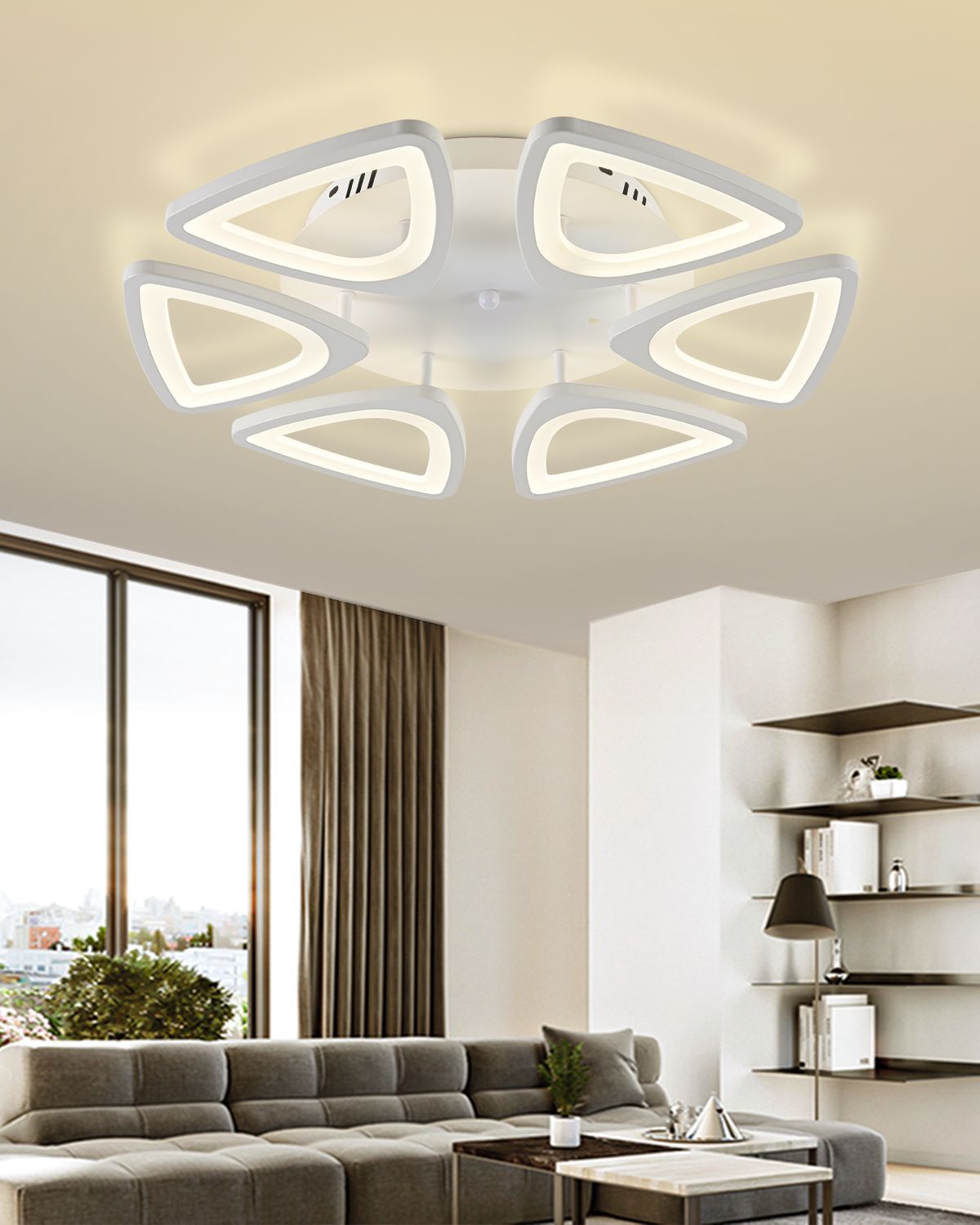LED осветително тяло 132W SPACE с дистанционно, еквивалент 500W