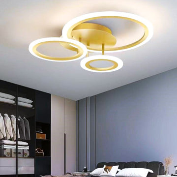 LED осветително тяло 3 GOLD CIRCLE Еквивалент 300W Дистанционно
