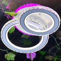 LED осветително тяло 1+1 Circle RGB Бял Кристал Еквивалент 300W Дистанционно
