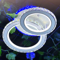 LED осветително тяло 1+1 Circle RGB Бял Кристал Еквивалент 300W Дистанционно