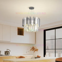 Полилей от кристал GLORY SILVER 40cm с верига