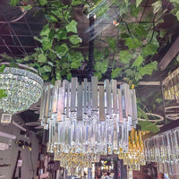 Полилей от кристал GLORY SILVER 40cm с верига