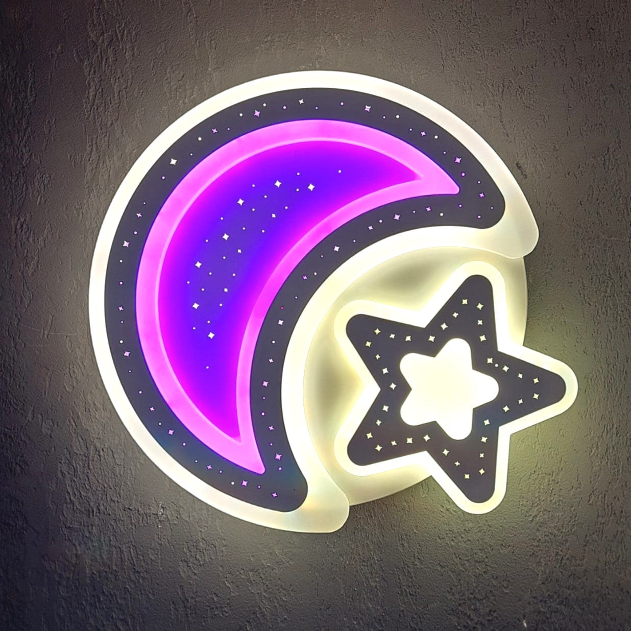 LED аплик 100W MOON RGB еквивалент 300W