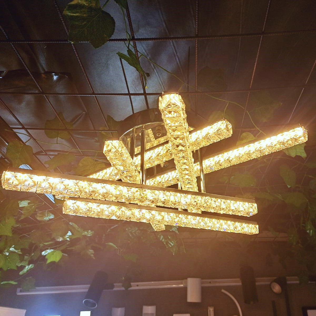 LED осветително тяло 168W 6 LINES CRISTAL Дистанционно