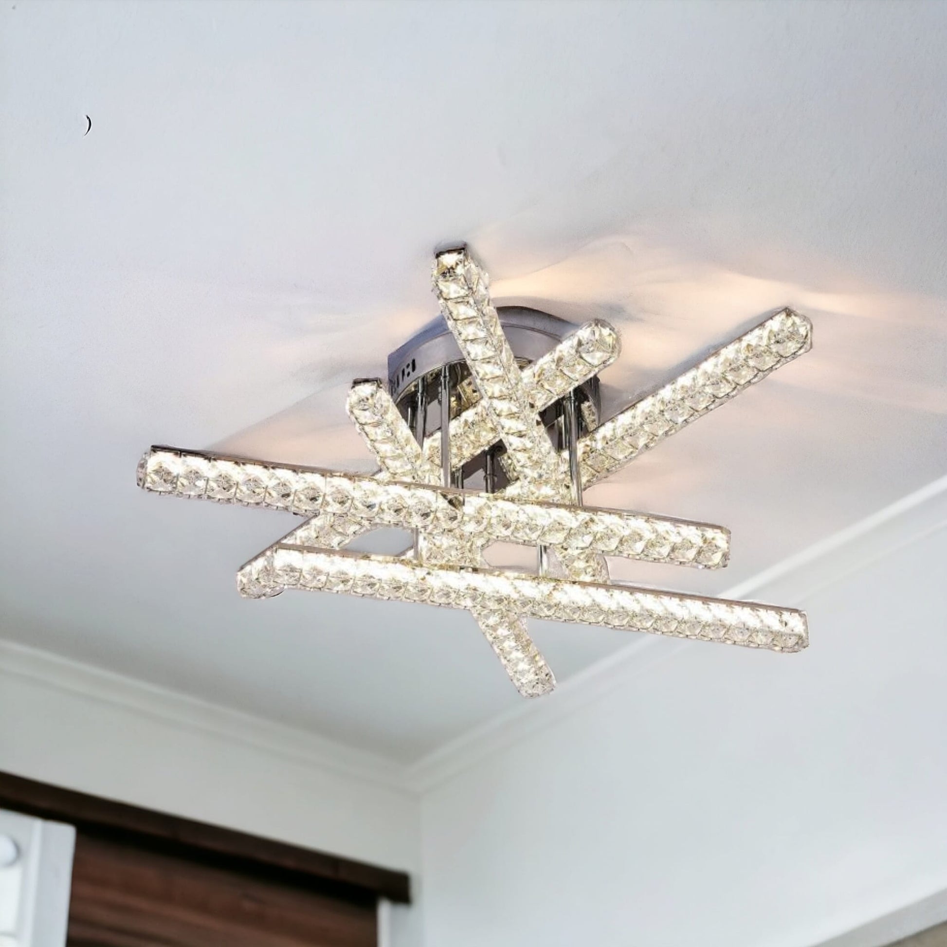 LED осветително тяло 168W 6 LINES CRISTAL Дистанционно