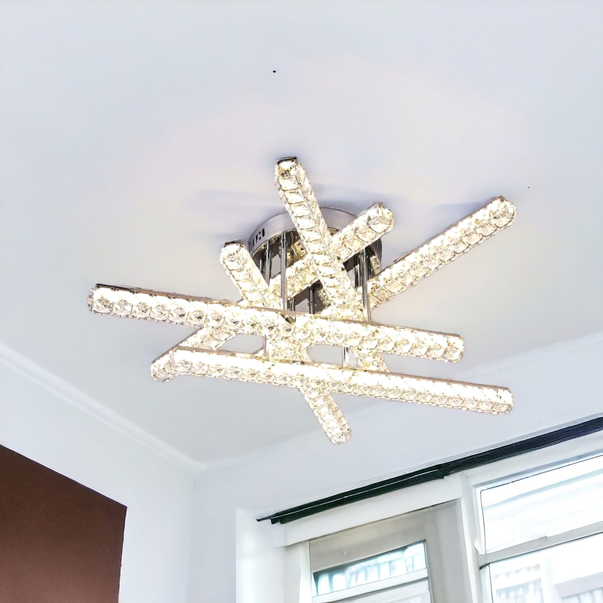 LED осветително тяло 168W 6 LINES CRISTAL Дистанционно