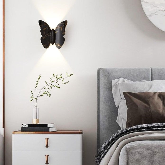 LED аплик 6W за външен монтаж BUTTERFLY Black C207BK