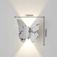 LED аплик 6W за външен монтаж BUTTERFLY бяла C207WH