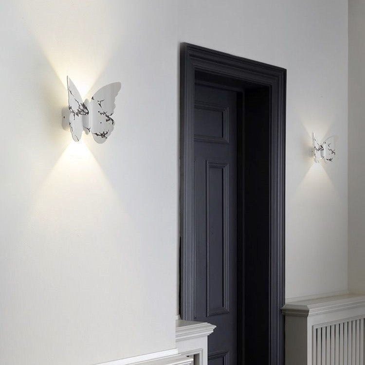 LED аплик 6W за външен монтаж BUTTERFLY бяла C207WH