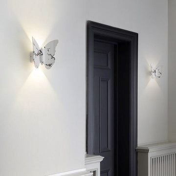 LED аплик 6W за външен монтаж BUTTERFLY бяла C207WH