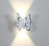 LED аплик 6W за външен монтаж BUTTERFLY бяла C207WH