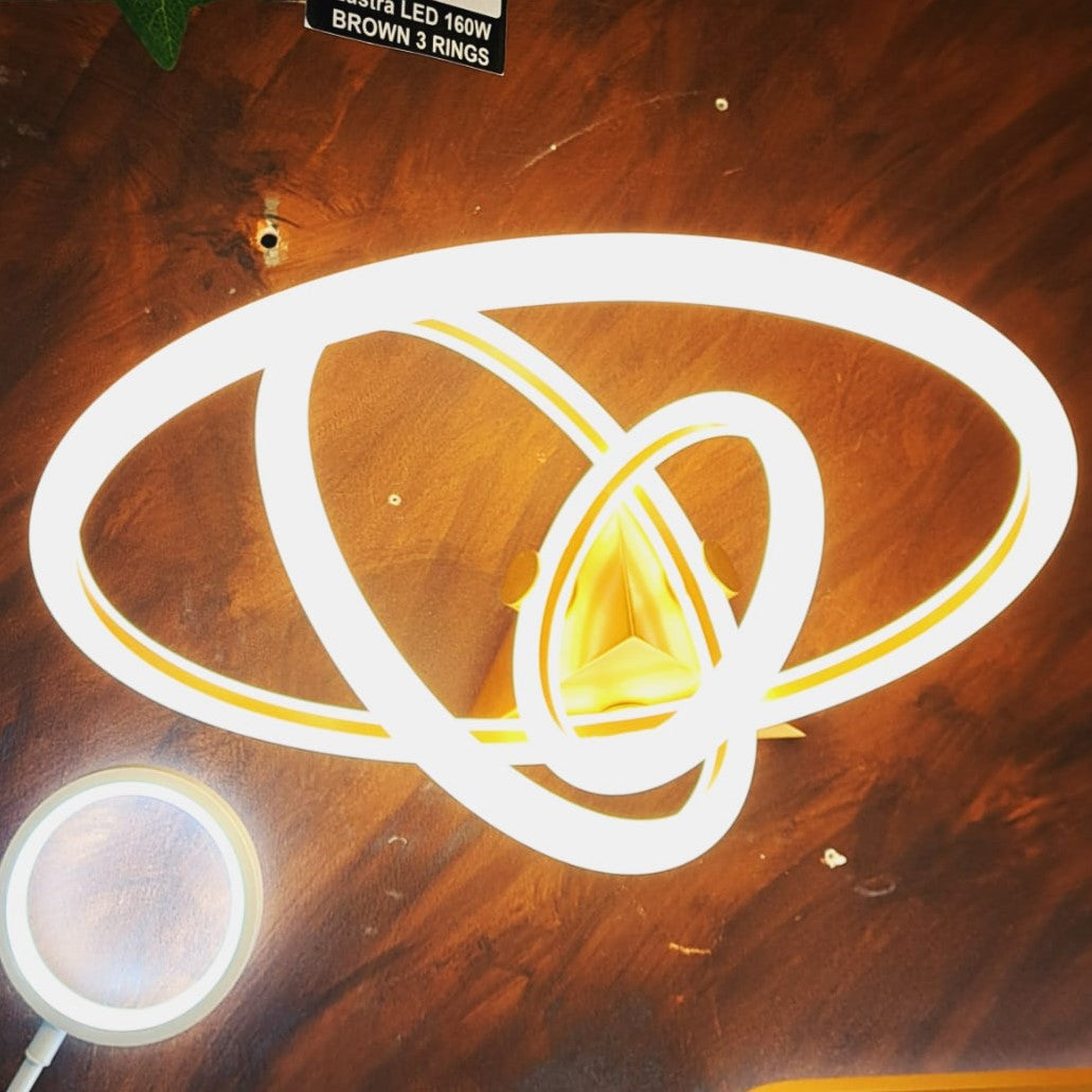 LED осветително тяло Golden Rings X1217-3GD еквивалент 400W с дистанционно