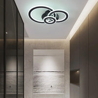 LED осветително тяло 100W RINGS BLACK Еквивалент 300W