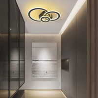 LED осветително тяло 100W RINGS BLACK Еквивалент 300W