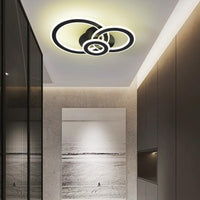 LED осветително тяло 100W RINGS BLACK Еквивалент 300W