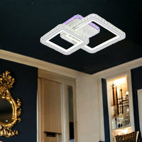 LED осветително тяло 126W 1+1 SQUARE Бял RGB Кристал Еквивалент 400W