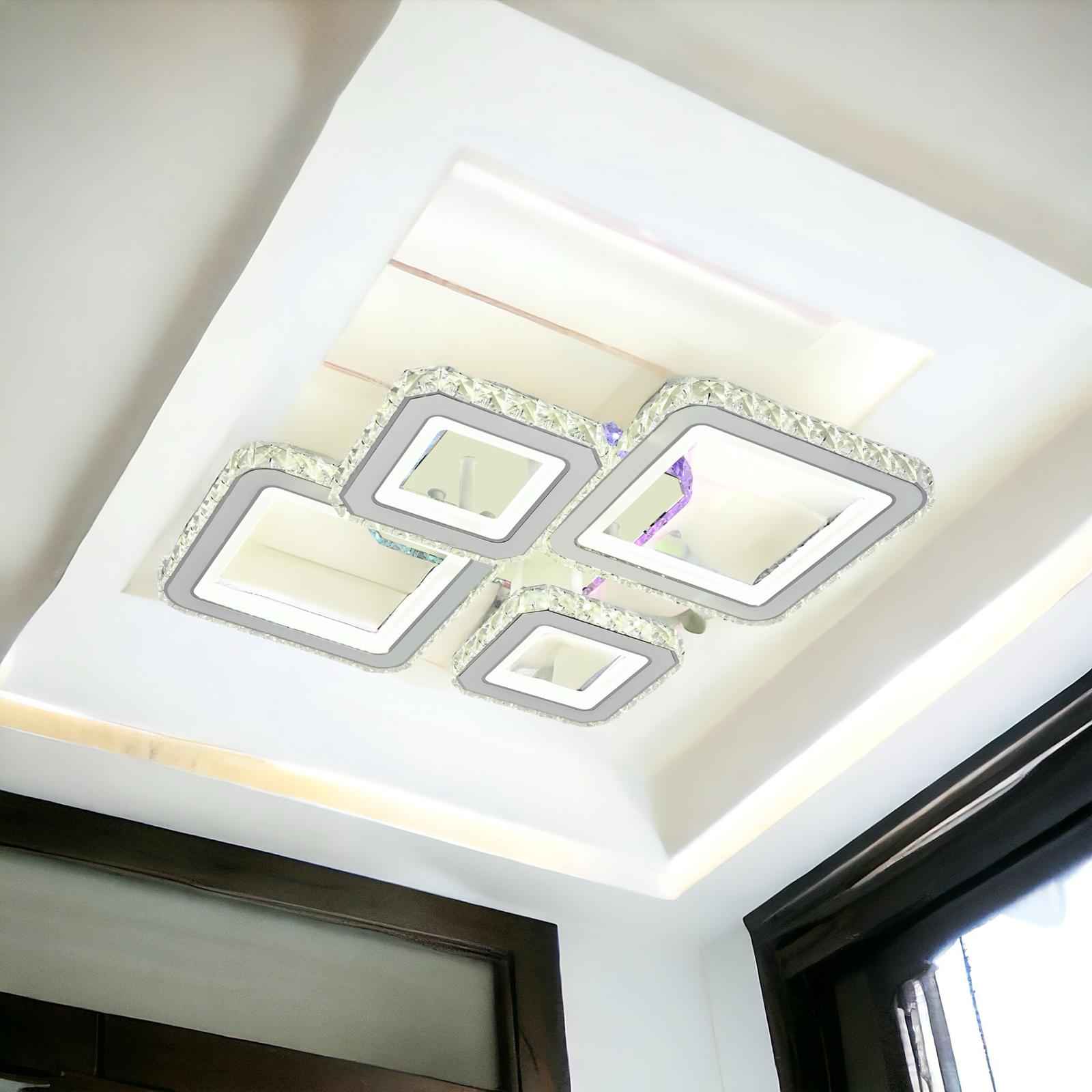 LED осветително тяло 2+2 DIAMOND RGB Бял Кристал Еквивалент 400W