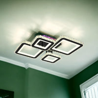 LED осветително тяло 2+2 DIAMOND RGB Black Cristal Еквивалент 400W