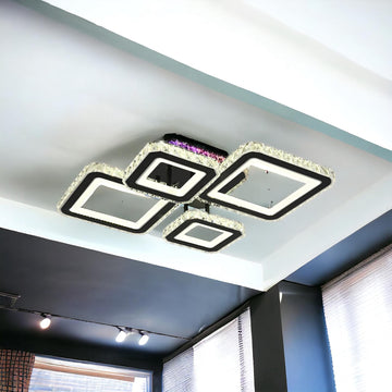LED осветително тяло 2+2 DIAMOND RGB Black Cristal Еквивалент 400W