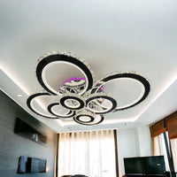 LED осветително тяло 434W 4+4 CIRCLE Cristal Super Gigant RGB Еквивалент 1200W