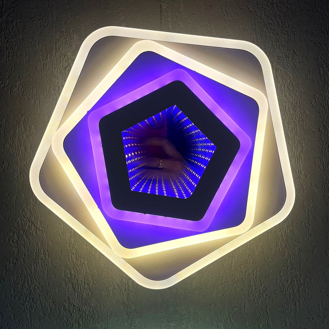 LED аплик GALAXY 3D Pentagon RGB еквивалент 300W