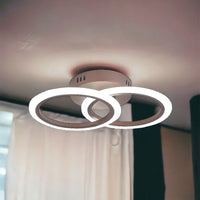 LED осветително тяло 1+1 Circle Design кафяв Еквивалент 300W с дистанционно