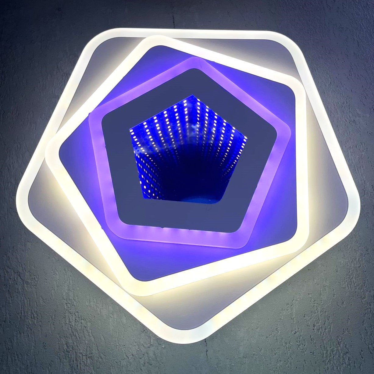 LED аплик GALAXY 3D Pentagon RGB еквивалент 300W