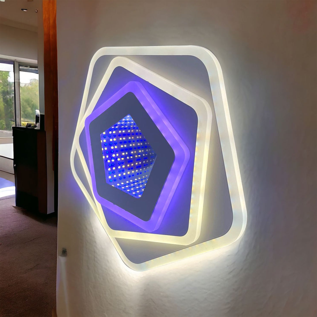 LED аплик GALAXY 3D Pentagon RGB еквивалент 300W