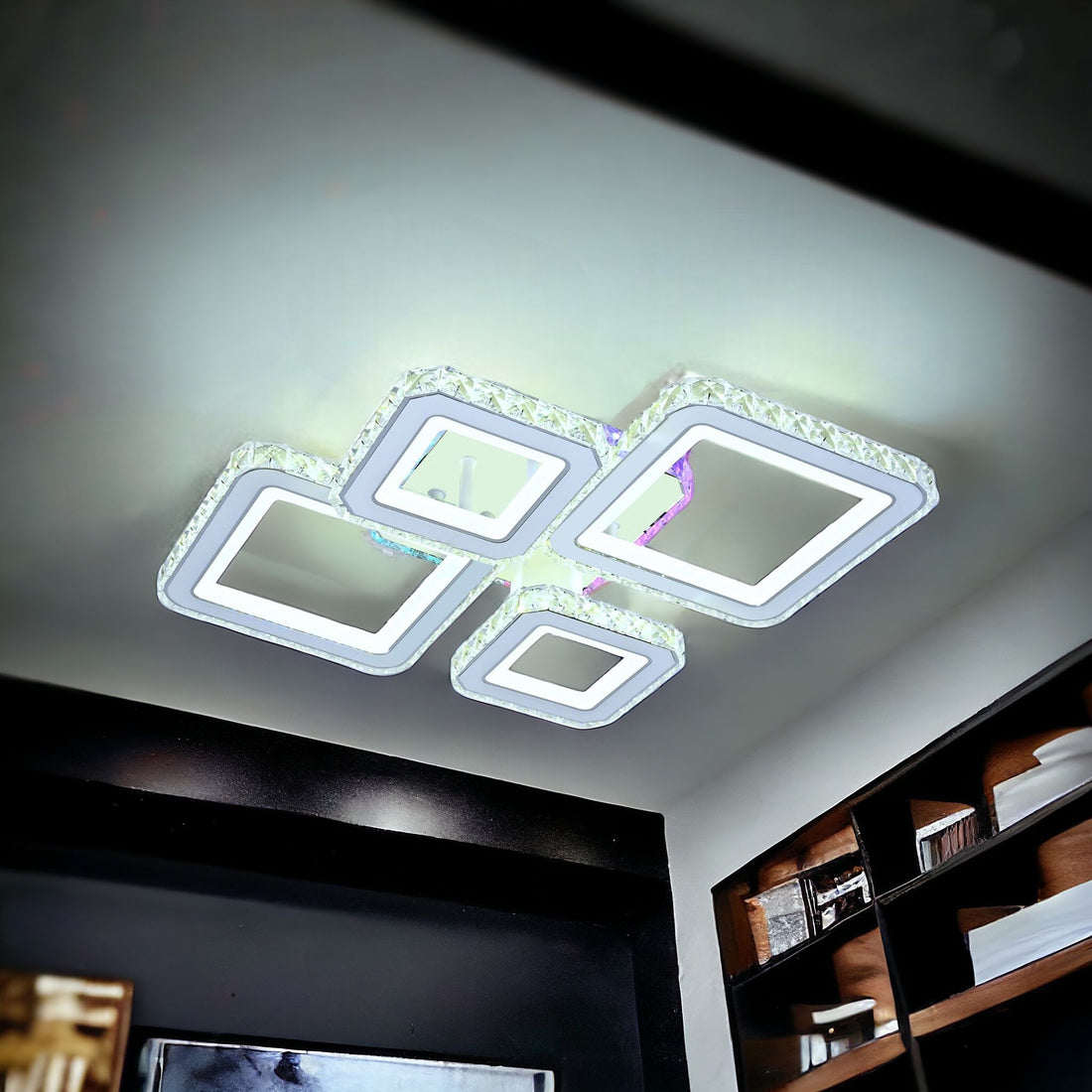 LED осветително тяло 2+2 DIAMOND RGB Бял Кристал Еквивалент 400W