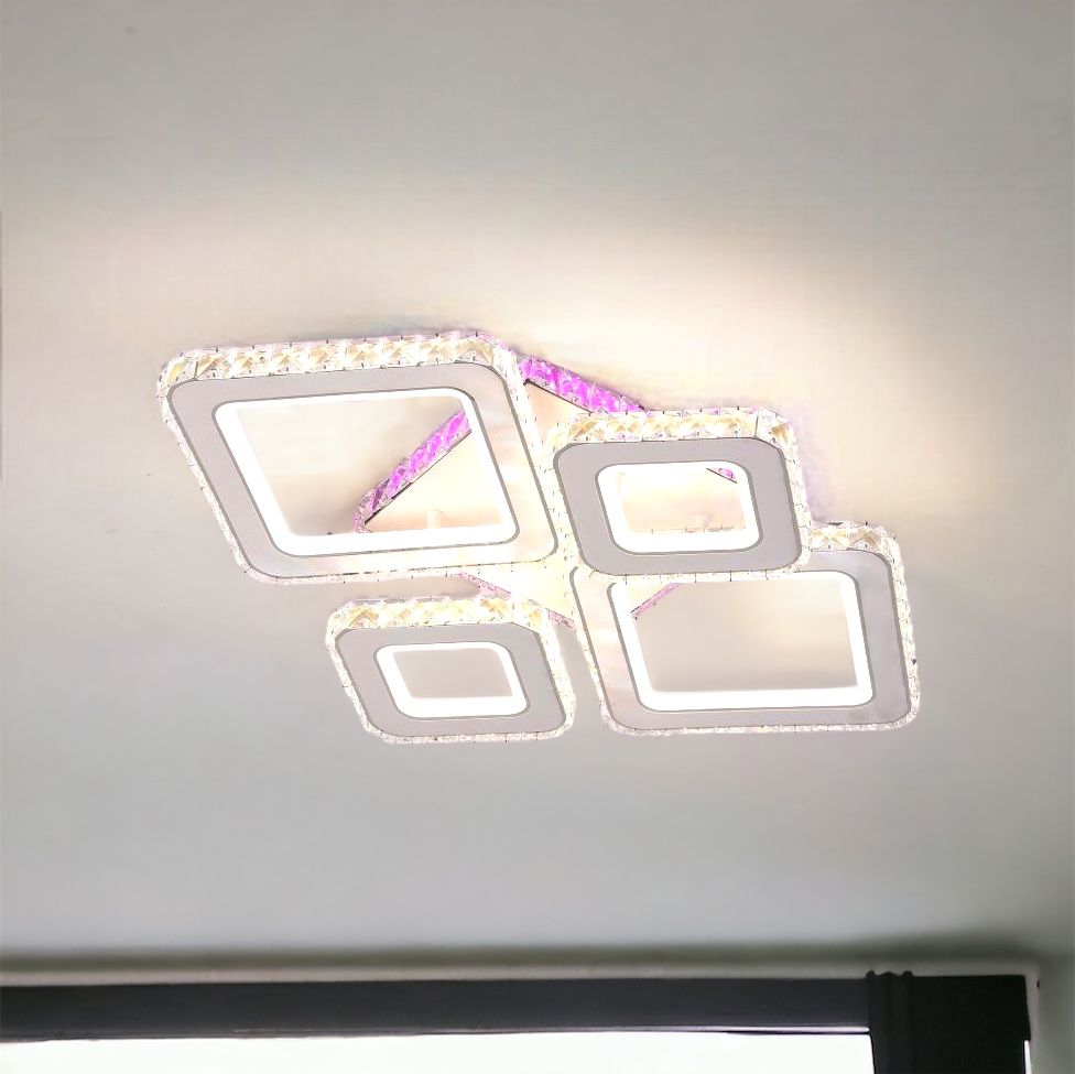 LED осветително тяло 2+2 DIAMOND RGB Бял Кристал Еквивалент 400W