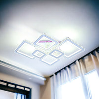 LED осветително тяло 4+2 DIAMOND RGB Бяла Кристал Еквивалент 1000W
