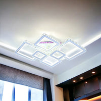LED осветително тяло 4+2 DIAMOND RGB Бяла Кристал Еквивалент 1000W