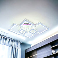 LED осветително тяло 4+2 DIAMOND RGB Бяла Кристал Еквивалент 1000W