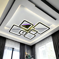 LED осветително тяло 4+2 DIAMOND RGB Black Cristal Еквивалент 1000W