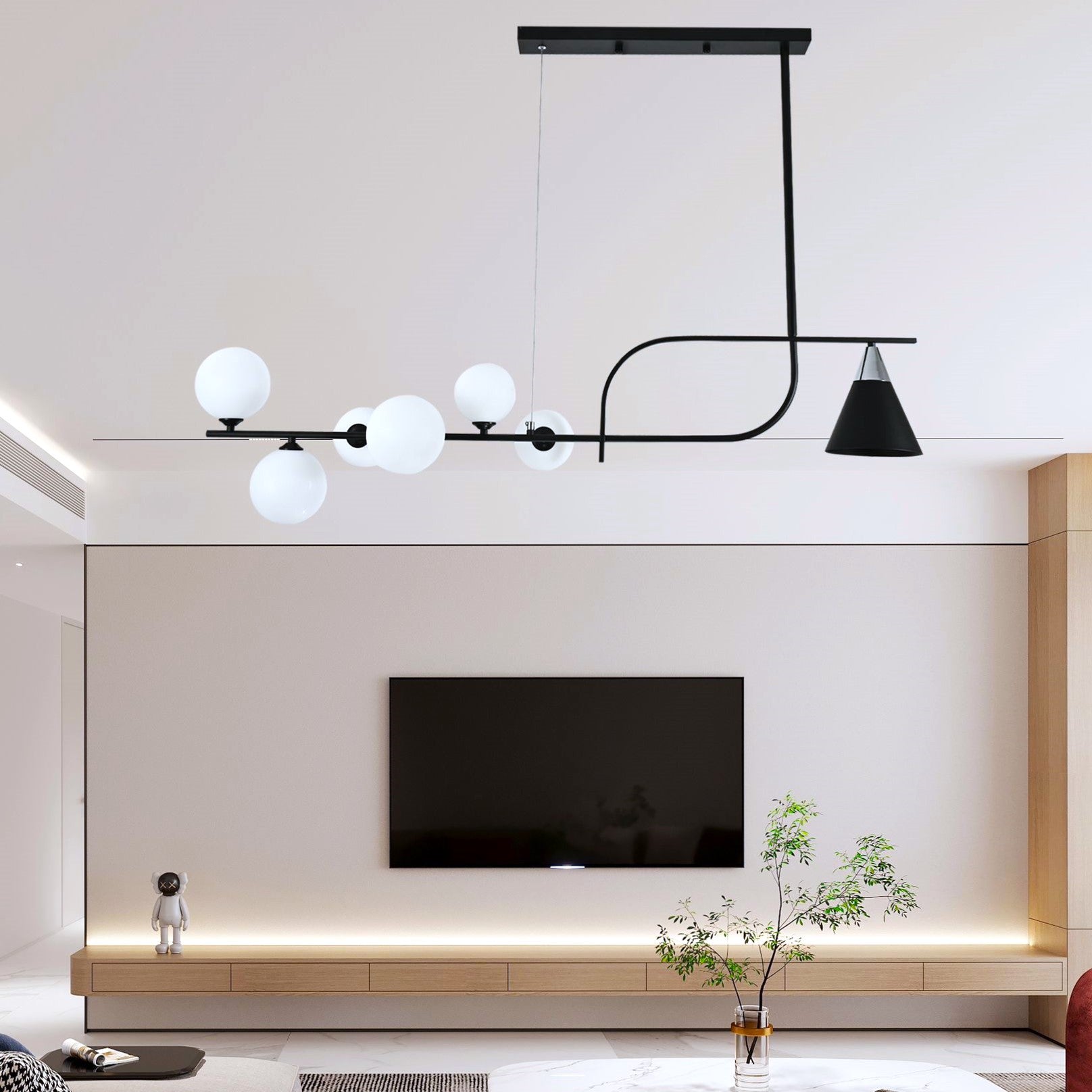 Осветително тяло Абажур Dining BLACK DX1022-7BK