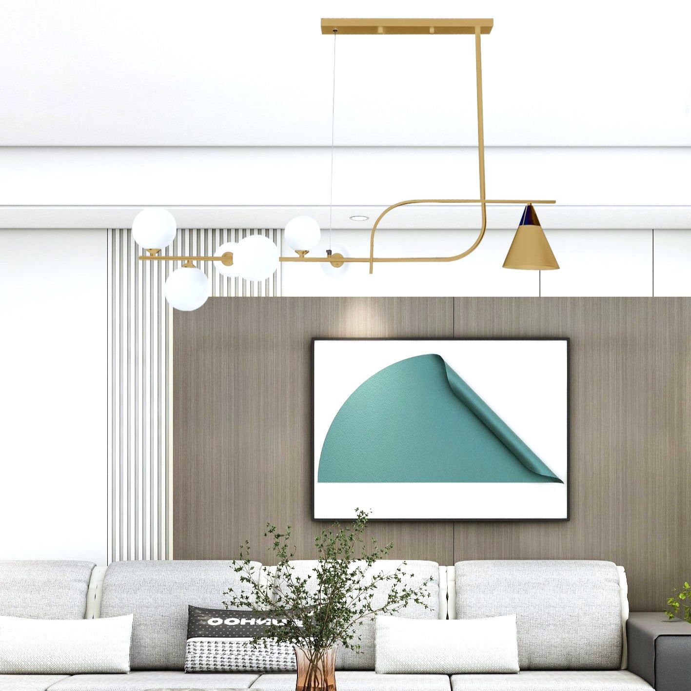 Осветително тяло Abajur Dining GOLD DX1022-7GD