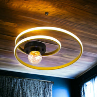 LED осветително тяло 90W Enigma GOLD с дистанционно, еквивалент 300W