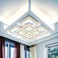 LED осветително тяло 4+4 Square Cristal бяла Super RGB еквивалент 1000W