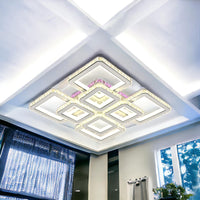 LED осветително тяло 4+4 Square Cristal бяла Super RGB еквивалент 1000W