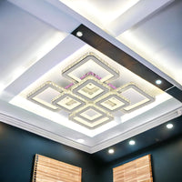 LED осветително тяло 4+4 Square Cristal бяла Super RGB еквивалент 1000W