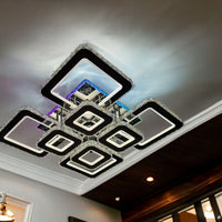 LED осветително тяло 4+4 Square Cristal Chrome Super RGB Еквивалент 1000W