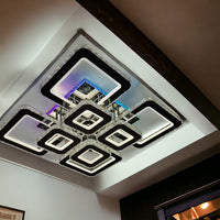 LED осветително тяло 4+4 Square Cristal Chrome Super RGB Еквивалент 1000W