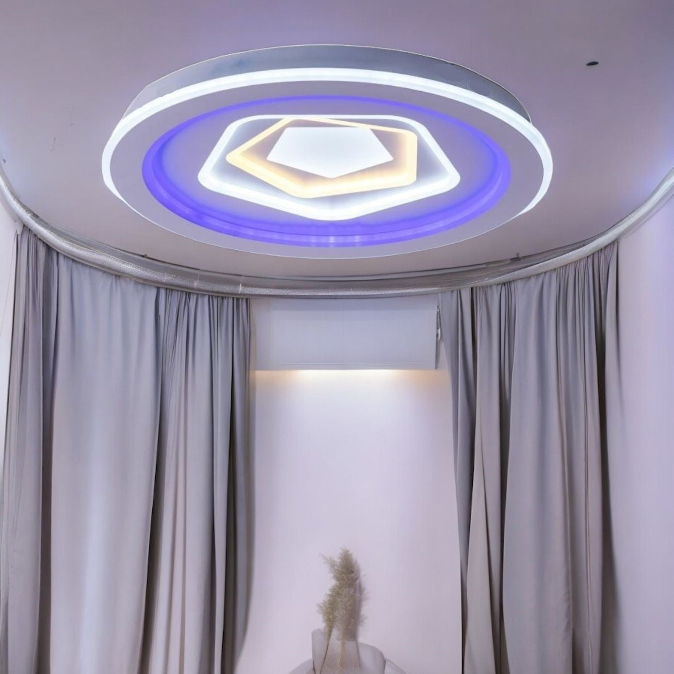 LED осветително тяло Round Levels RGB еквивалент 800W с дистанционно