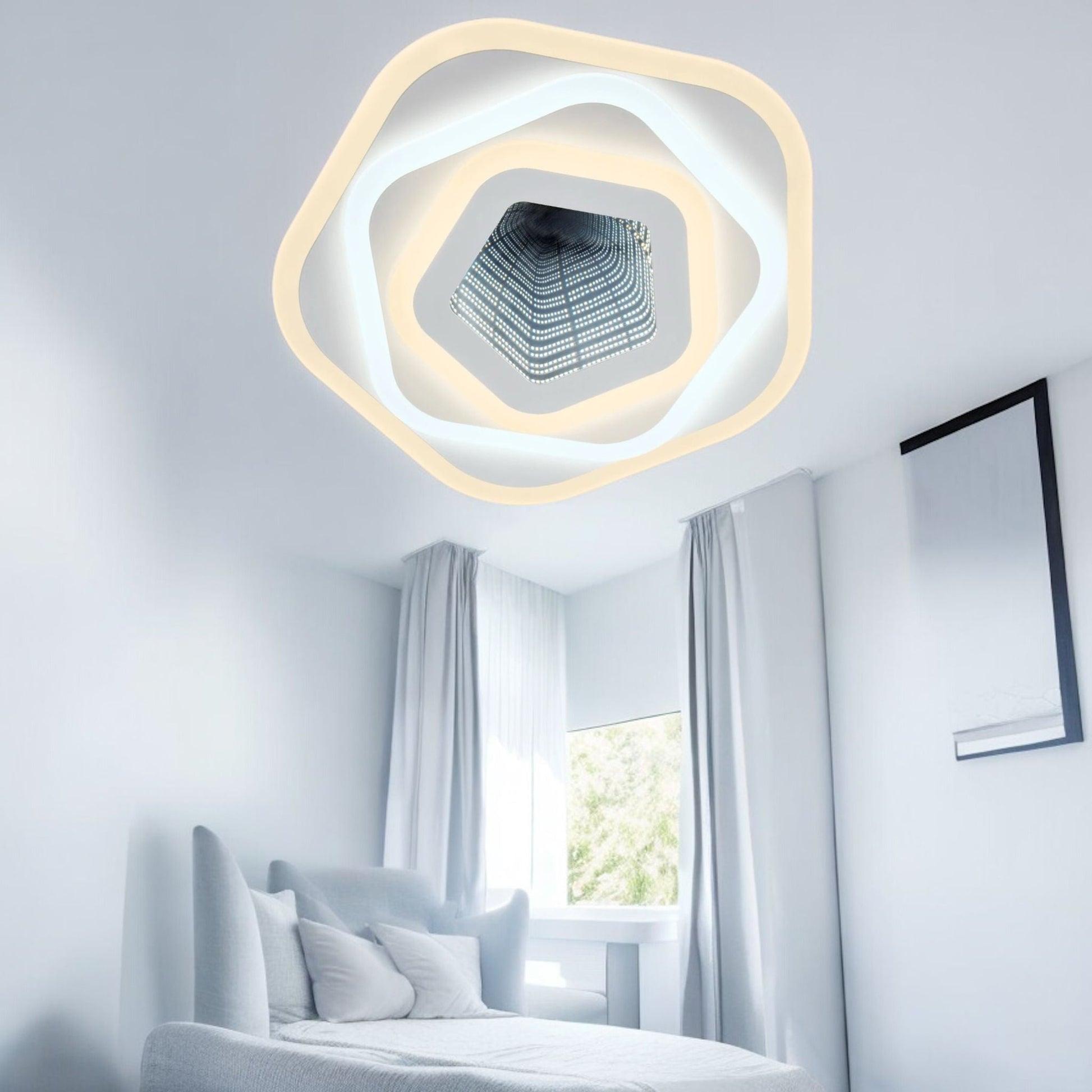 LED осветително тяло 40W GALAXY 3D Pentagon еквивалент 200W