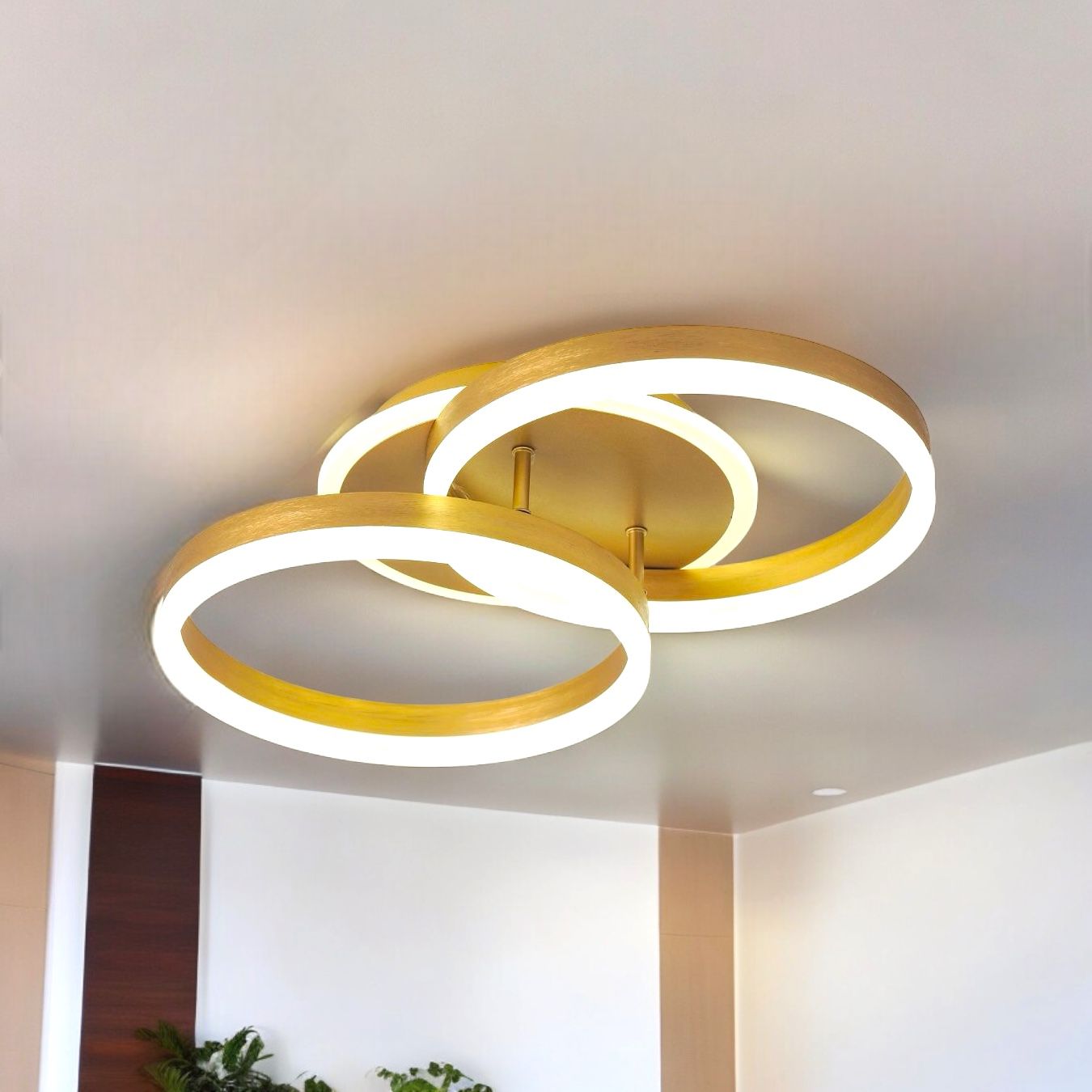 Осветително тяло LED Beauty Gold 1+1 Circle Еквивалент 400W Дистанционно
