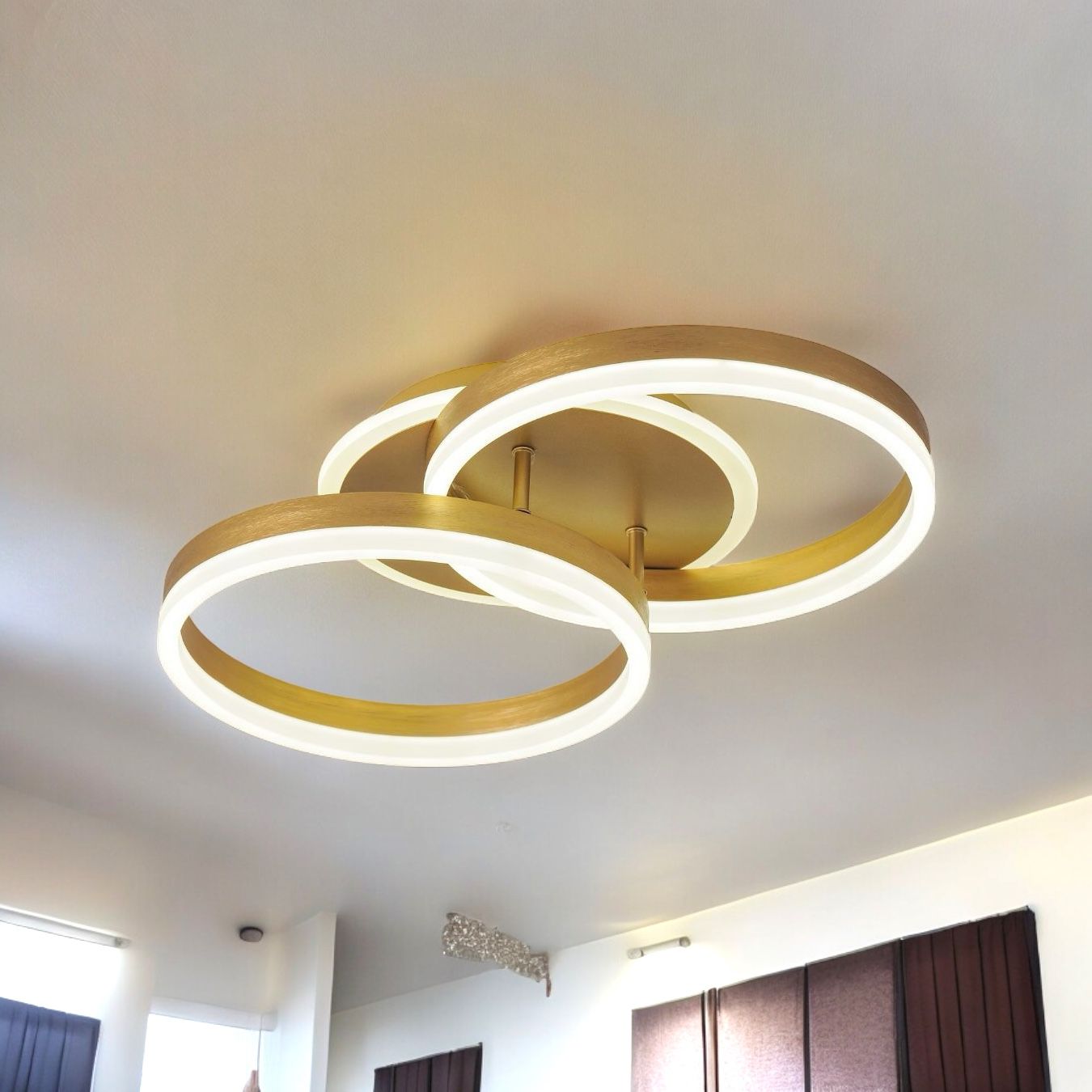 Осветително тяло LED Beauty Gold 1+1 Circle Еквивалент 400W Дистанционно