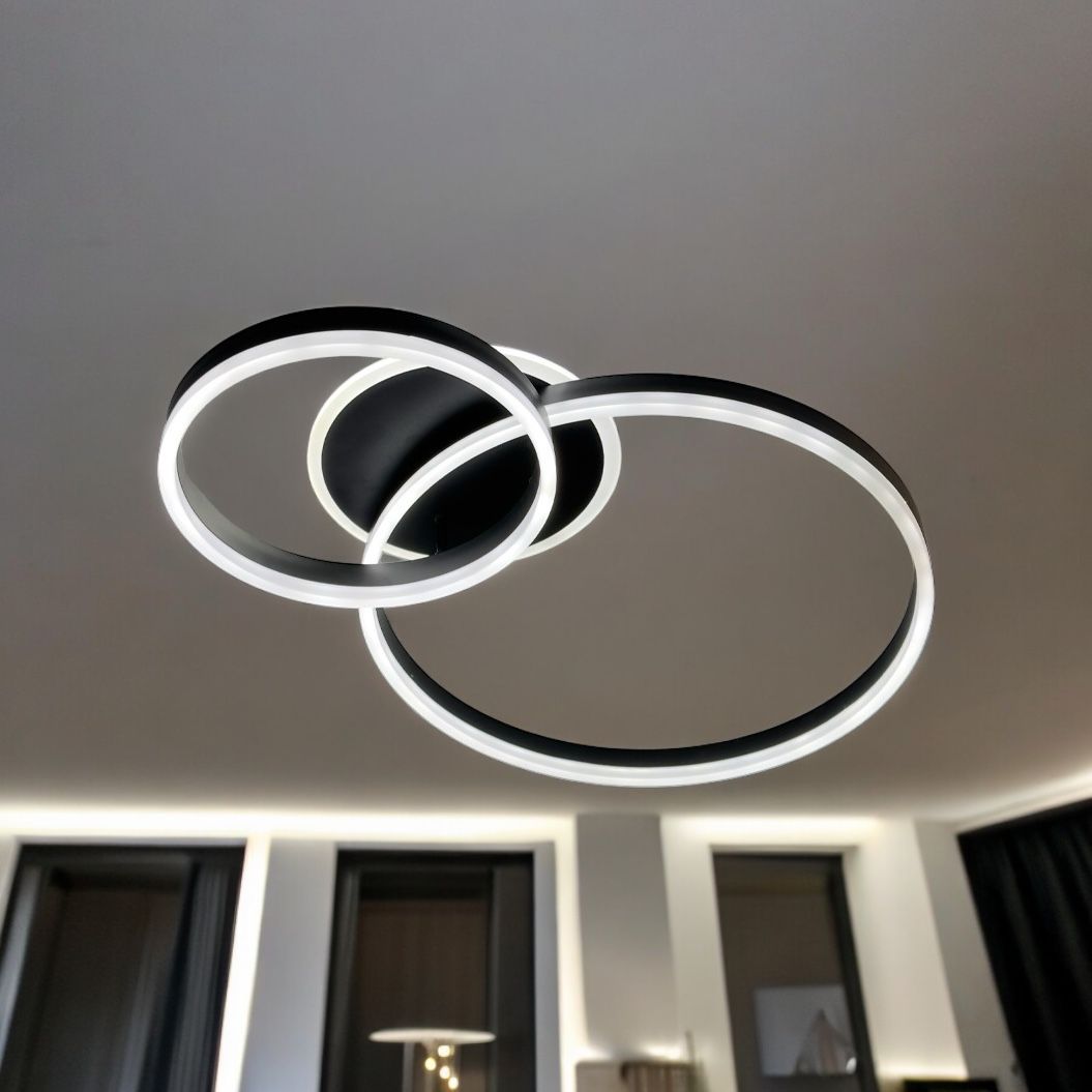 LED осветително тяло Beauty Black 2 BIG Circle Еквивалент 600W с дистанционно